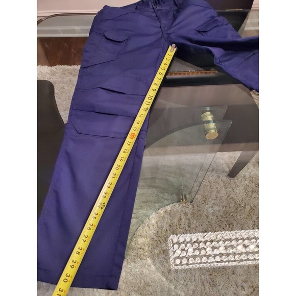 Women's Polyester Zipper Mid Rise Straight Legs Military Cargo Pant L - Picture 10 of 11